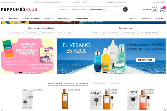 Perfume's Club marketplace