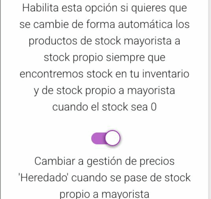 Pasar de stock propio a mayorista y al revés en PROMOFARMA